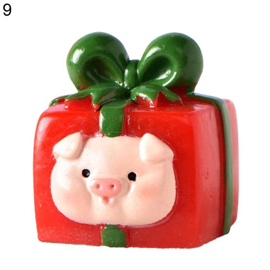 Рождественский орнамент, стильный креативный широкий набор рождественских игрушек из смолы, микропейзаж, Рождественский снеговик, миниатюрная игрушка, Рождественская фигурка