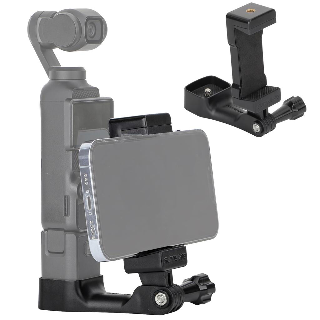For DJI Pocket 3 Phone Holder Set Expansion Accessories with 1/4" Thread Hole Compatible with DJI Osmo Pocket 3 and Smartphone