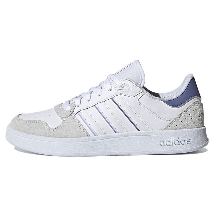 Adidas Neo Breaknet Plus Non-Slip Durable Lightweight Low-Top Skate Shoes Women Sneakers White Gray Blue GZ8069
