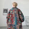 Men's Korean-Style Jacquard Casual Jacket - Autumn/Winter Ethnic Yarn-Dyed Loose Fit