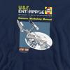 Star Trek Mens Enterprise Manual Hoodie