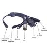 Universal 5.5x2.1mm Female Adapter Cable 22AWG DC5521 Convert to Multiple Plugs Including C13 M16/12 for Electronics