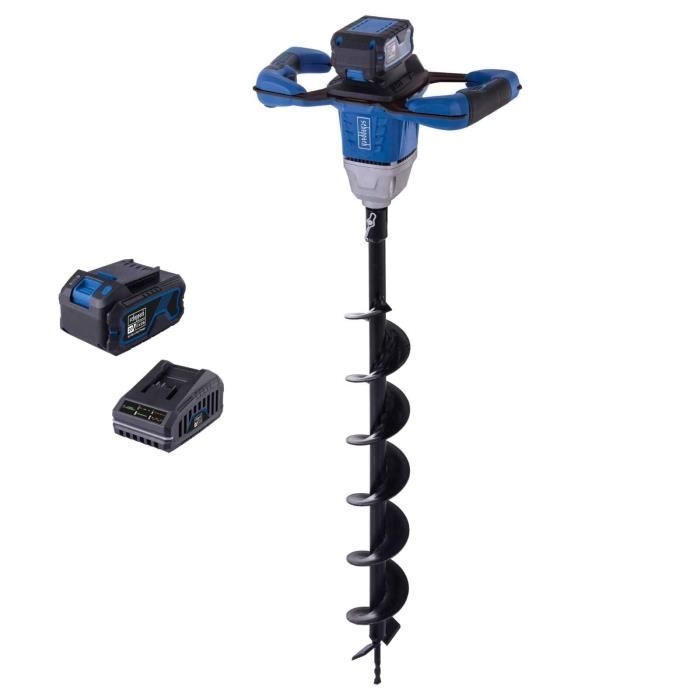 Pack Tariere sans fil BC-EB100-X - Ø meche 100 mm longueur 800 mm - 125 tr/Min - SCHEPPACH 20V IXES Batterie 4Ah + chargeur 2.4A