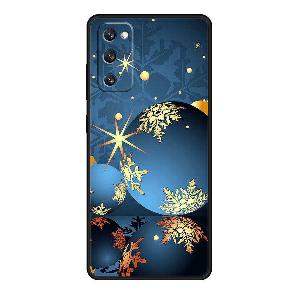 Чехол для телефона для Samsung Galaxy S22 S21 S20 FE Ultra S10 S9 S8 Plus S10e Note 20Ultra 10Plus Оболочка С Рождеством Олень Елка Свет
