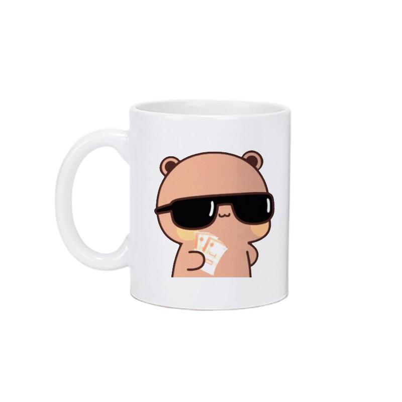 Panda Bear Bubu Dudu Кофейная молочная чашка Mocha Cat Panda Bear Пара Рождественская кружка Kawaii Чашки Оригинальные кружки Бесплатная доставка Посуда для напитков