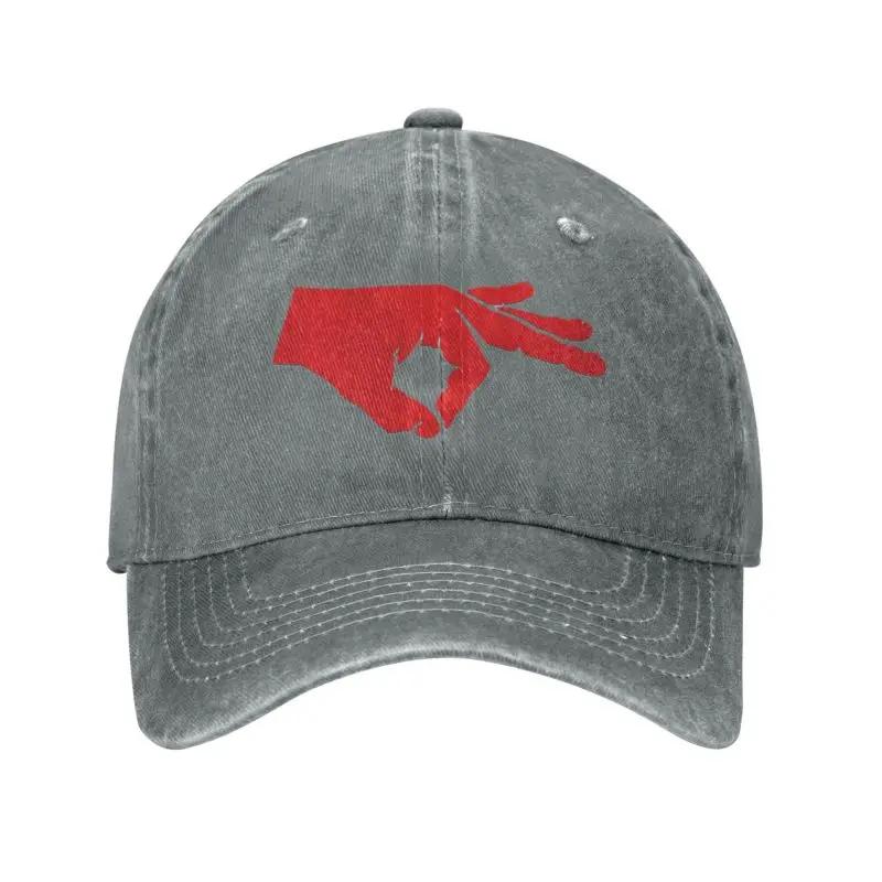 Classic Cotton Red Circle Game Baseball Cap Women Men Custom Adjustable Unisex Dad Hat Spring