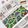 Мультяшная Игровая Дорога Городская Подставка под Мышь MousePad Нескользящая Заблокированный Край Офисная Студенческая Игровая Утолщенная Большая Подкладка для Письма Подушка