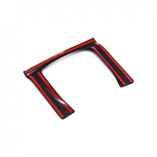 Carbon Fiber Shift Interior Gear Cover Panel Trim For Honda Civic 10th 2016-