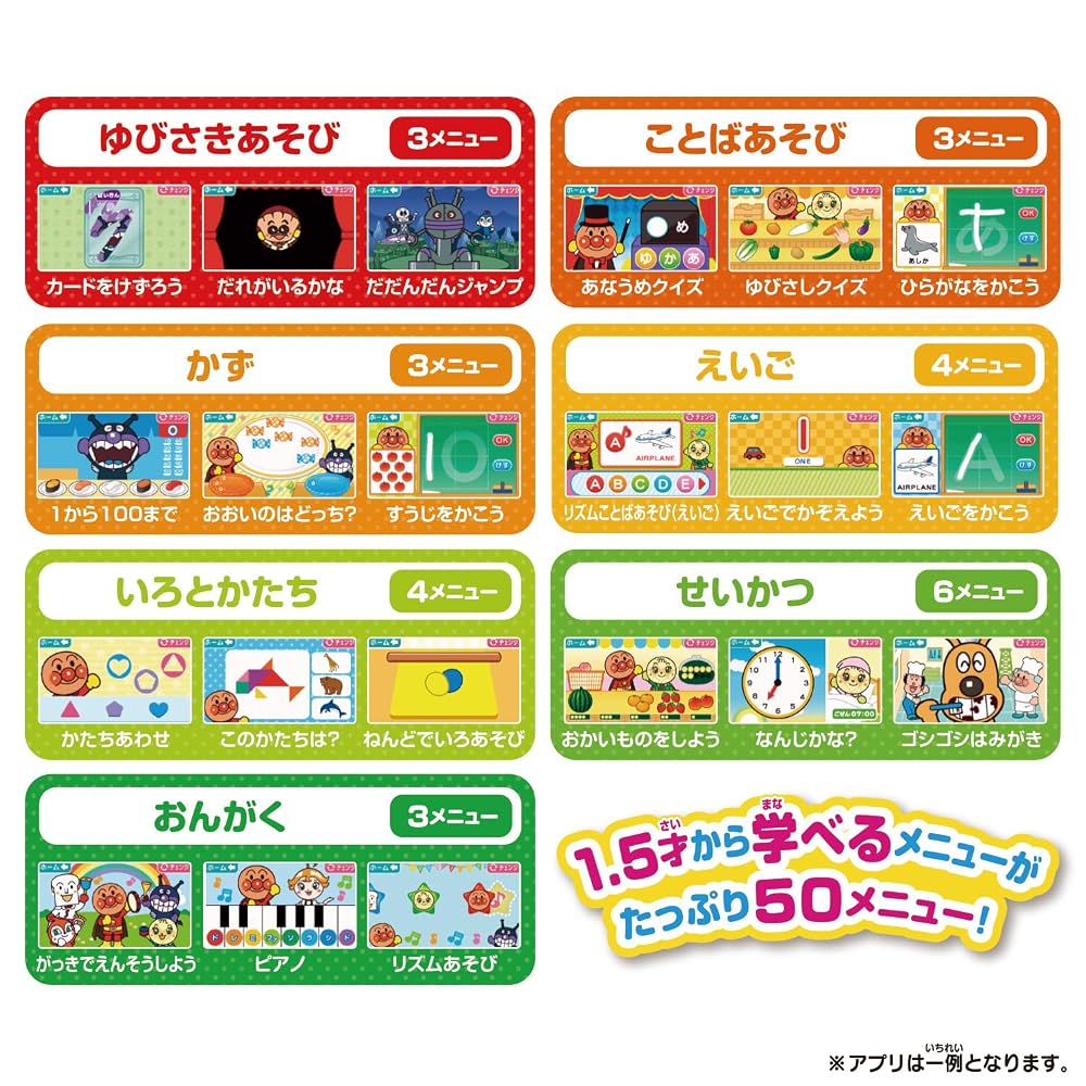 BANDAI Anpanman Educational Pad for Ages 1.5 Years and Up