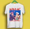В прошлое Рождество Wham Рождественская музыка Ретро Крутая Лучший подарок Футболка P2311