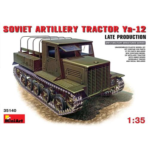 Miniart 1/35 Scale Soviet Artillery Tractor Ya12 Late Model MA35140 Plastic Model