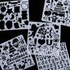 Decorative Hollowed Stencils Kit DIY Handcrafts Graffiti Templates  Embossing