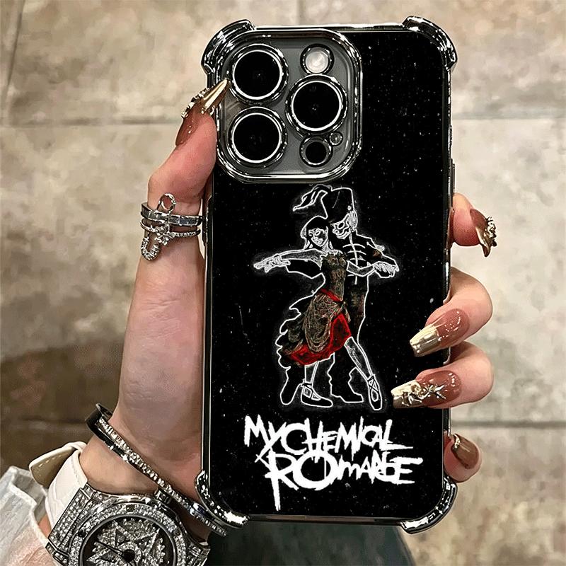 My Chemical Romance MCR Мягкий чехол для телефона для iPhone 15 16 17 Air 14 Pro Max 16E Plus 13 12 Mini Покрытие Защита от падения Fundas