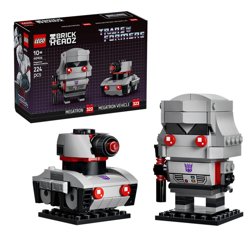 LEGO Brickheadz Megatron Robot And Vehicle Transformers Plastic Building Blocks 224pcs 40924 40924