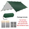 Кемпинговая палатка, брезент, устойчивый к ультрафиолетовому излучению, лагерь, 19 точек подвешивания, солнцезащитный козырек для выживания, открытый водонепроницаемый сверхлегкий солнцезащитный козырек для треккинга, пешего туризма, пляжа