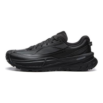 Li Ning Outdoor CF Tracing Xichang 2SE Отражающие Амортизирующие Сцепление Низкие Треккинговые Ботинки Унисекс Ночной Черный Угольно-Серый AHTW069-4