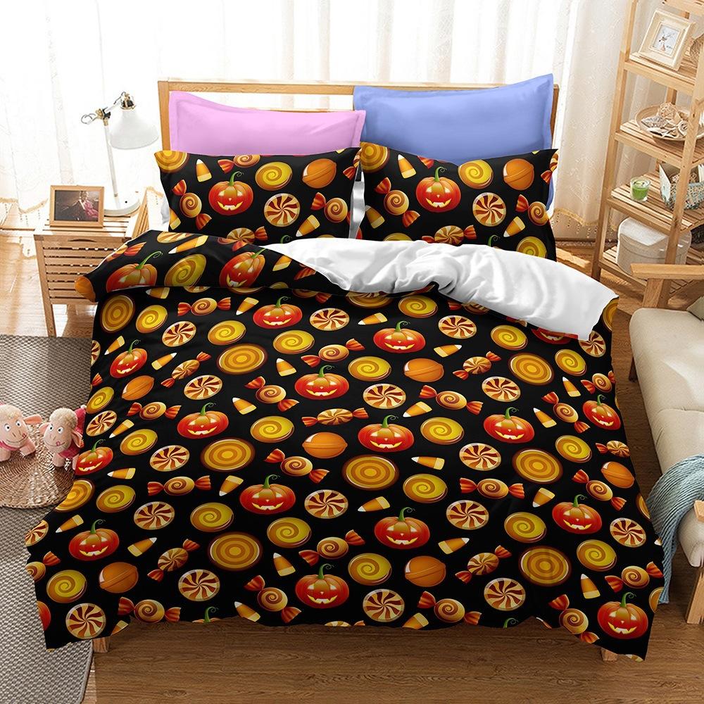Halloween Series Bedding Three-Piece Home Textile Kit