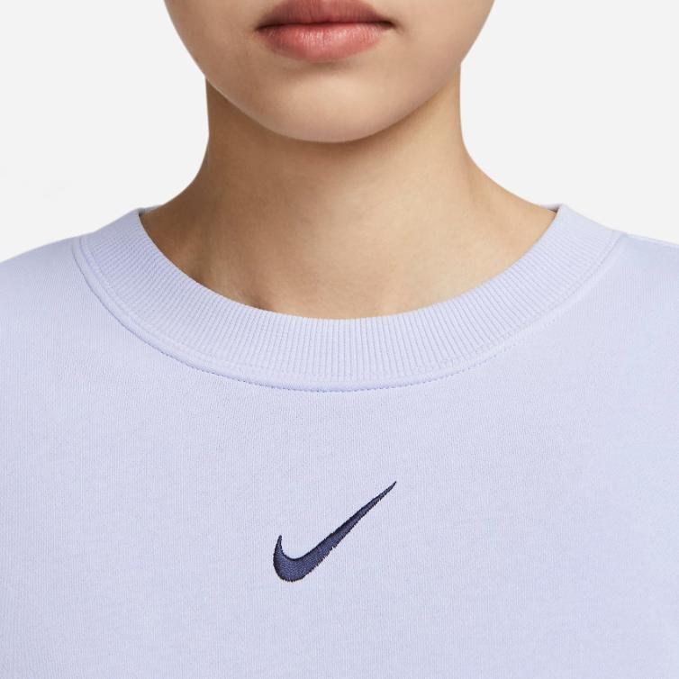 Nike Спортивная одежда City Utility Solid Logo Свободная футболка с коротким рукавом Женская футболка Oxygen-Purple DV8039-536