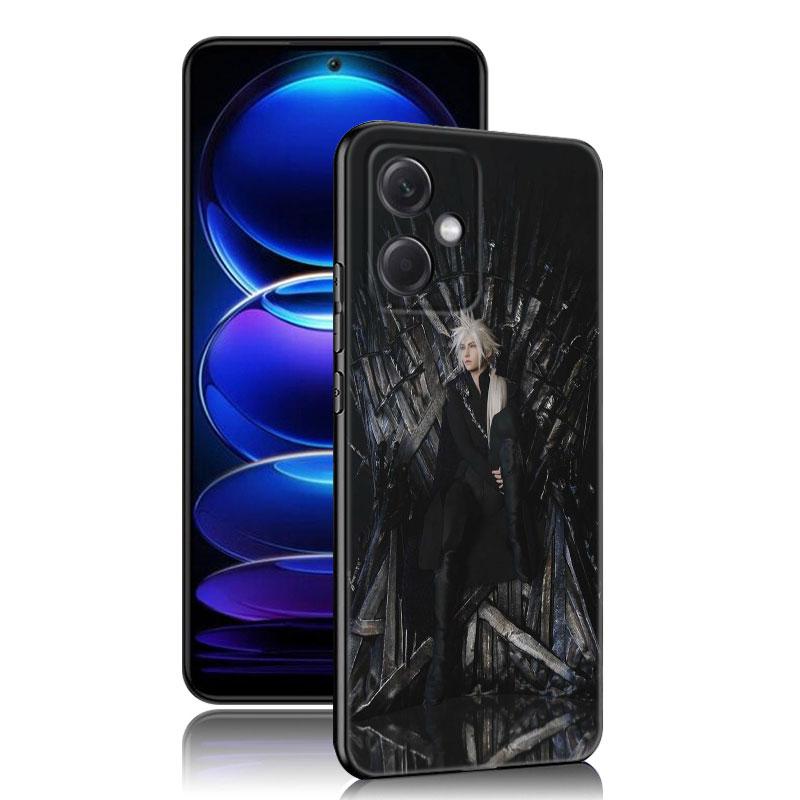 Game Final Fantasy Black Silicone Phone Case For Xiaomi Redmi Note 10 11 11S 12 13 4G 8 9 11T Pro 5G Plus 8T 9S 10S 12S