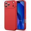 Protective Case - BOOLING - for iPhone 17 Pro - Thin Lightweight Shockproof Liquid Silicone - Red