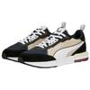 Puma R22 Кожа И Ткань Спортивные Удобные Низкие Повседневные Кроссовки Унисекс Обувь Черный Белый Бежевый 383462-21