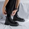 Модные черные мужские ботинки на толстой подошве Модные и универсальные стили дизайна Повседневная обувь для мотоциклистов Модная деловая обувь для вечеринок Популярно