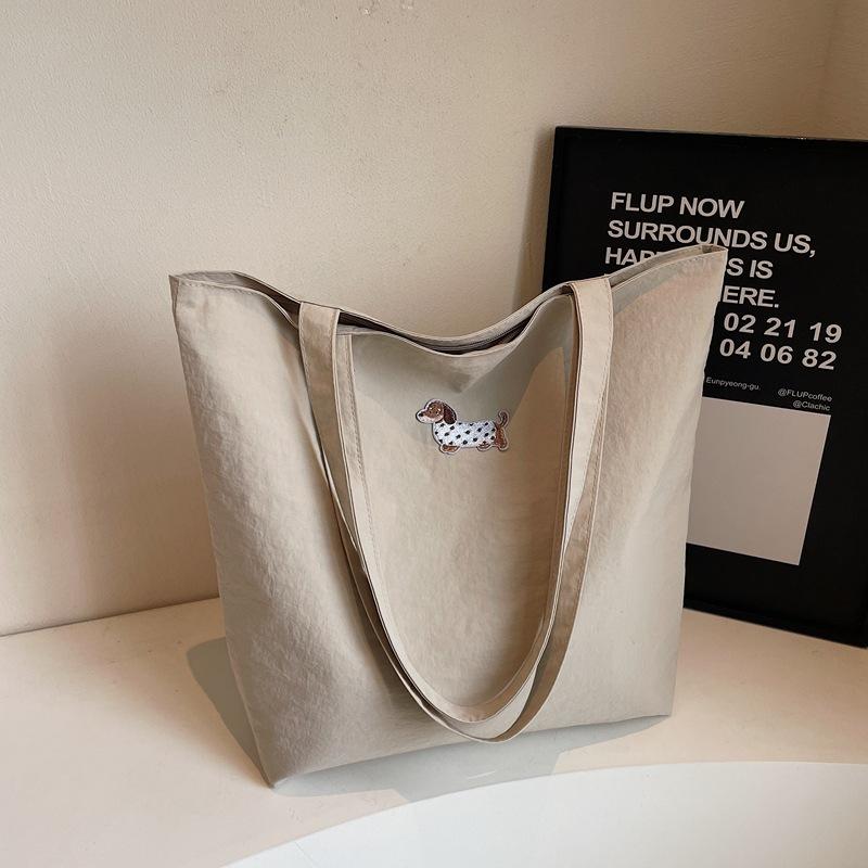 2025 New Large-capacity Class Commuter Bag Women's Fashion Korean Tote Bag Casual One-shoulder Student Canvas Bag