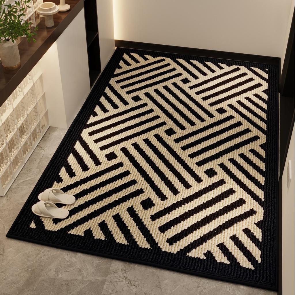 50X80CM New Chinese Style Premium Door Mat Entryway Rug Living Room Hallway Bedside Carpet Dirt Resistant Indoor Doormat