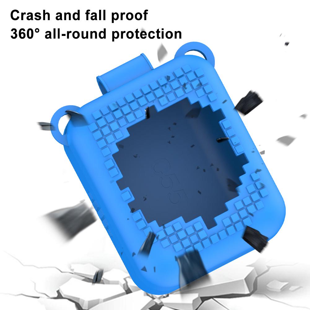 Silicone Case Anti-Scratch Protective Skin Sleeve Washable Protective Skin Cover for Bitzee Interactive Digital Pet and Case