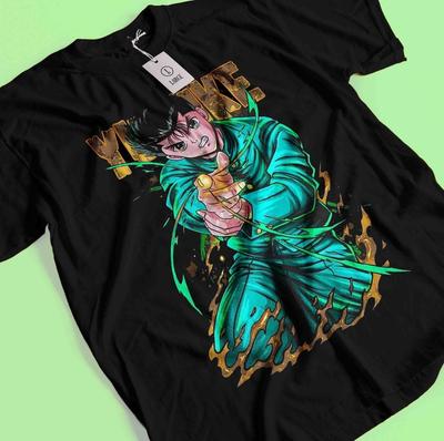 Футболка Yu Yu Hakusho Футболка Юсукэ Урамэси Кувабара Курама Хиэй Аниме