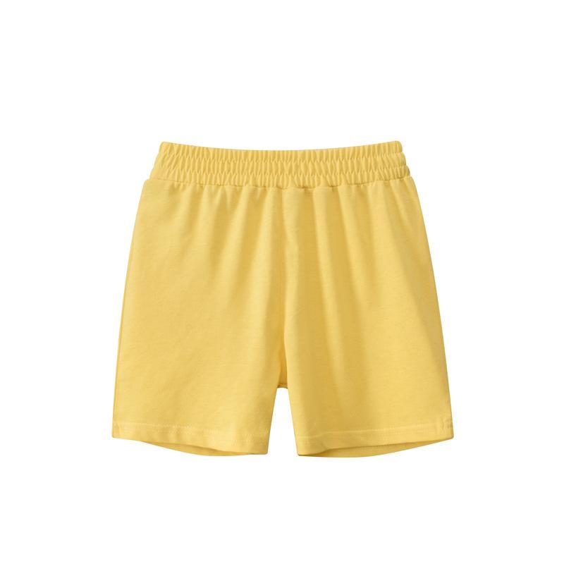 Children's Pull On Solid Color Shorts For Boys