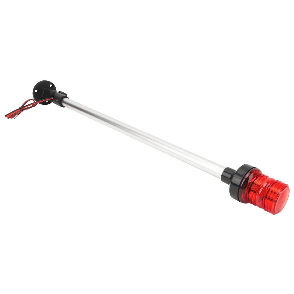 24 Inch LED Fold Down Boat Stern Light 360 Degrees Boat Anchor Light Aluminum Alloy Base for Fishing Boats Yachts