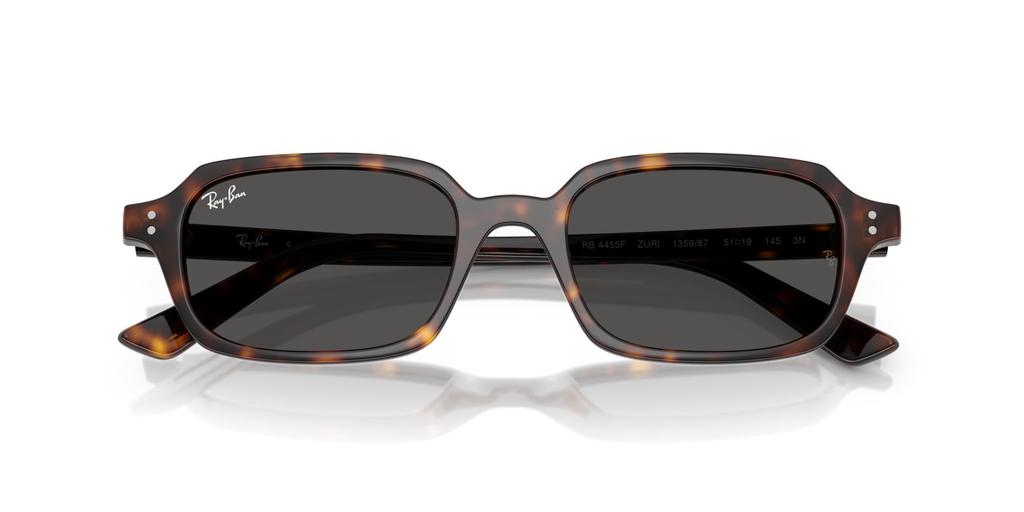 Солнцезащитные очки 0RB4455F ZURI HAVANA DARK GREY 13598751 Азиатская посадка Поляризованные [Ray-Ban] (Темно-серый)