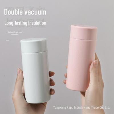 Мини-термос Macaron Pocket Cup объемом 200 мл из нержавеющей стали 316, портативный, не допускающий ожогов, симпатичный дизайн.