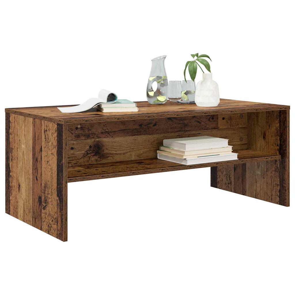 Coffee Table Reclaimed Wood Look 100 x 50 x 40 cm Engineered Wood