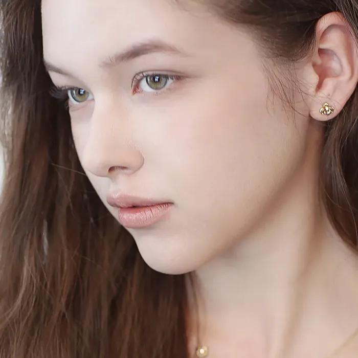 Martin Earrings 14K Gold Earrings MTE75FLS