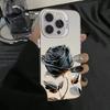 Черные Золотые Розовые Чехлы для Телефона для iPhone 16 15 Pro Max Чехлы Для iPhone 16E 11 12 13 14 Pro X XS XR 7 8 Plus SE2 Серебряные IMD Чехлы