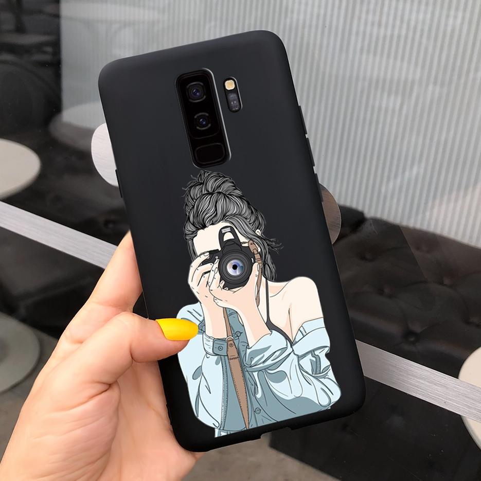 For Samsung Galaxy S9 S9+ Case Pretty Cartoon Girls Cover Soft Silicone Phone Cases For Samsung Galaxy S9 Plus S 9 Fundas Bumper
