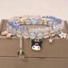 Children's Cartoon Crystal Beaded Bracelet - Cute Layered Jewelry for Girls & Best Friends