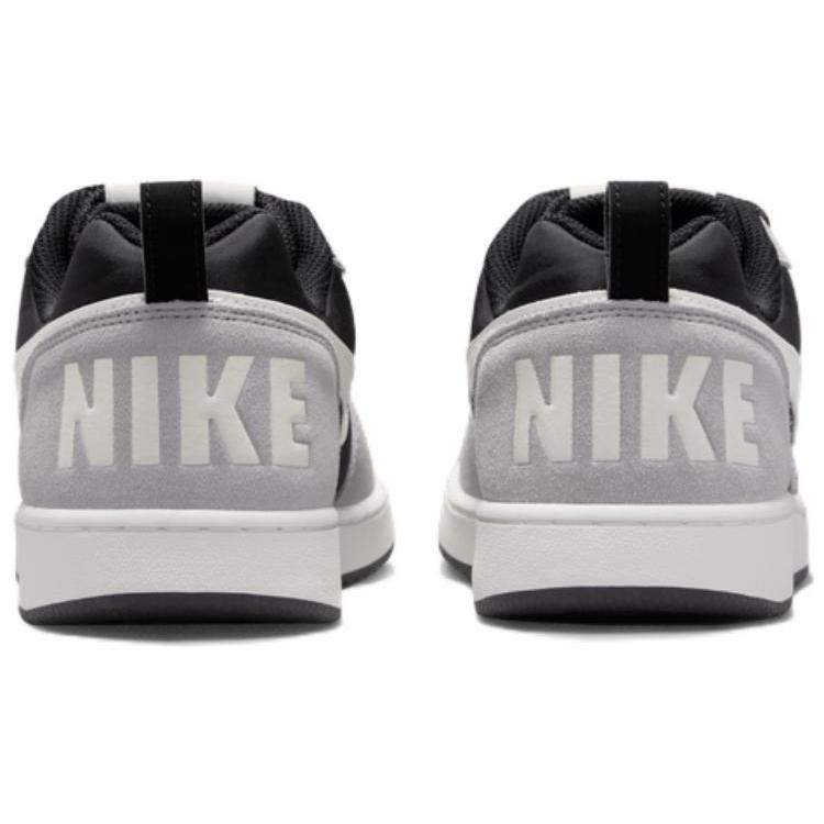 Nike Court Borough Low Premium 'Black Grey Sail' (Unisex) Black / Sail / Matte Silver Skateboard Shoes 844881 005
