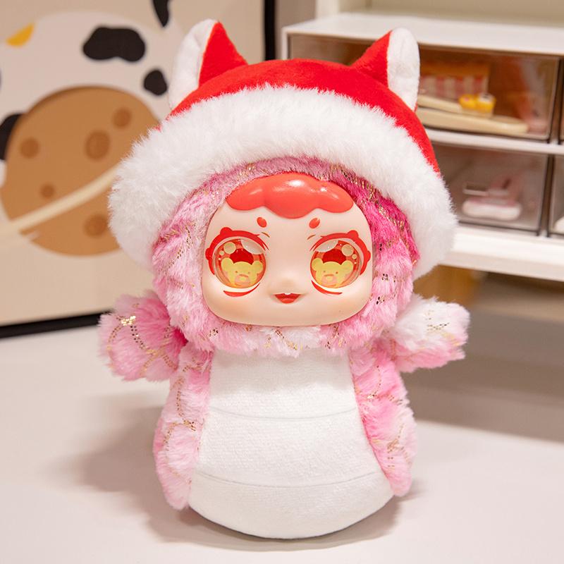 Non-Toxic Child-Safe Durable High-Quality Lion Snake Vinyl Plush Doll Cute Snake Doll Three Colors Best Gift Idea