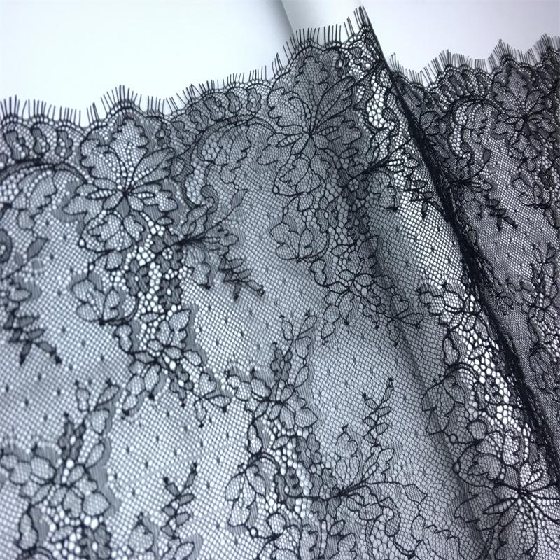 (6 цветов) 3 метра французского кружева шантильи, неэластичное кружево с ресничками для нижнего белья, платья, домашнего декора, рукоделия