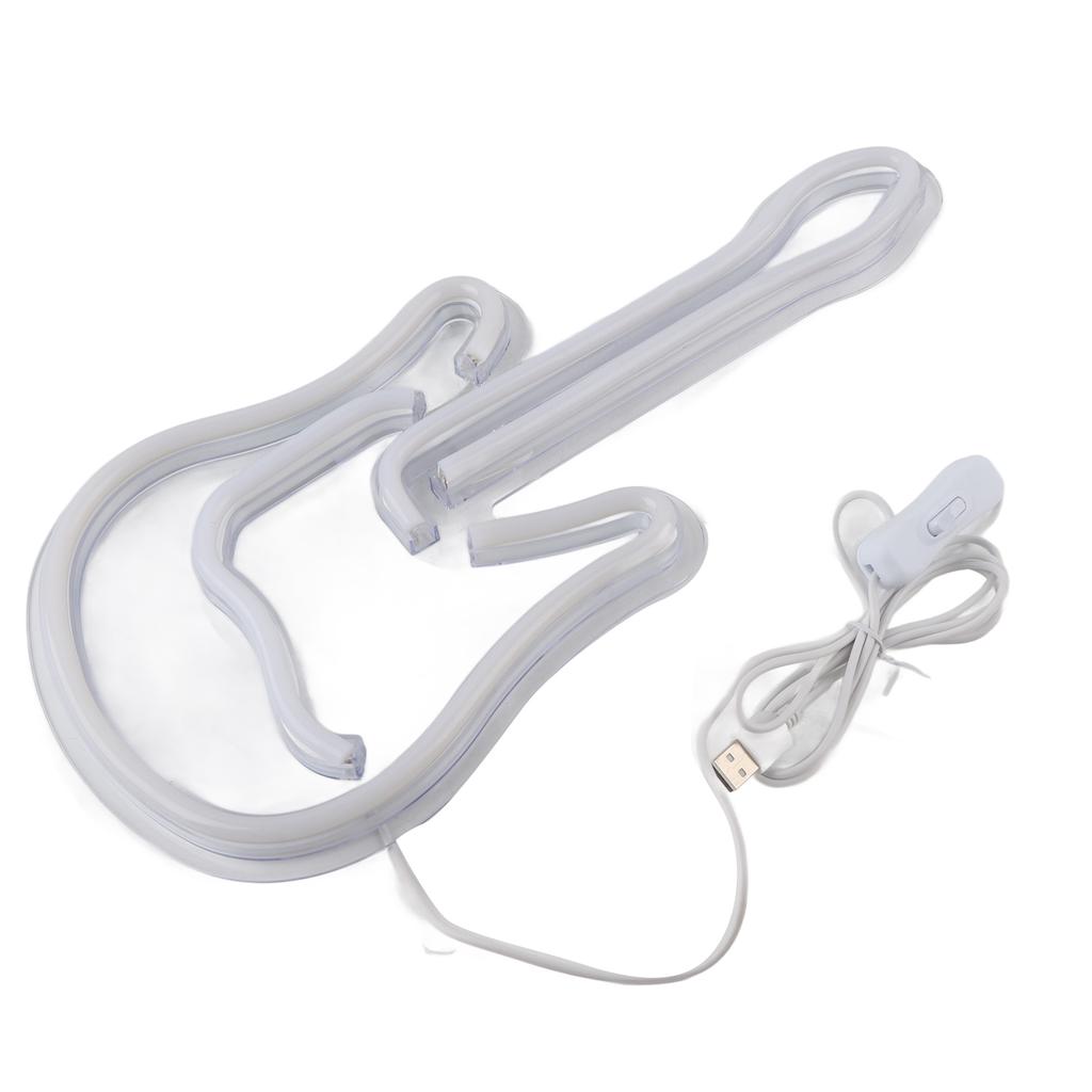 Neon Light USB GuitarShaped LED Lamp for Home Bar Hotel Beach Christmas Decoration