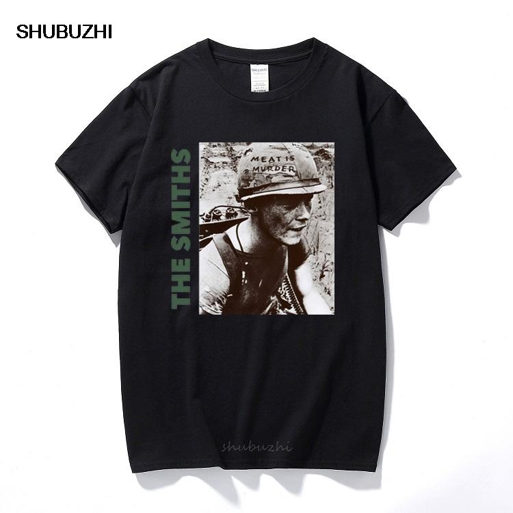 Футболка The Smiths Топ Английская Рок-Группа Meat Is Murder 1985 Моррисси Марр хлопковые с коротким рукавом с круглым вырезом футболки евро размер