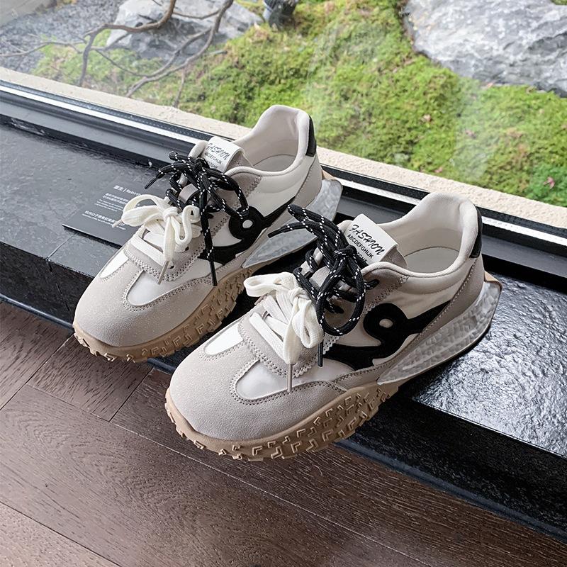 Женская обувь на платформе весна и осень новая внутренняя высота увеличение универсальная повседневная удобная спортивная женская обувь