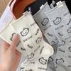 Милые Мультяшные Носочки с Котенком Милые Длинные Носки для Девочки Универсальные Обувь Мягкие и Удобные Подарок для Девочки