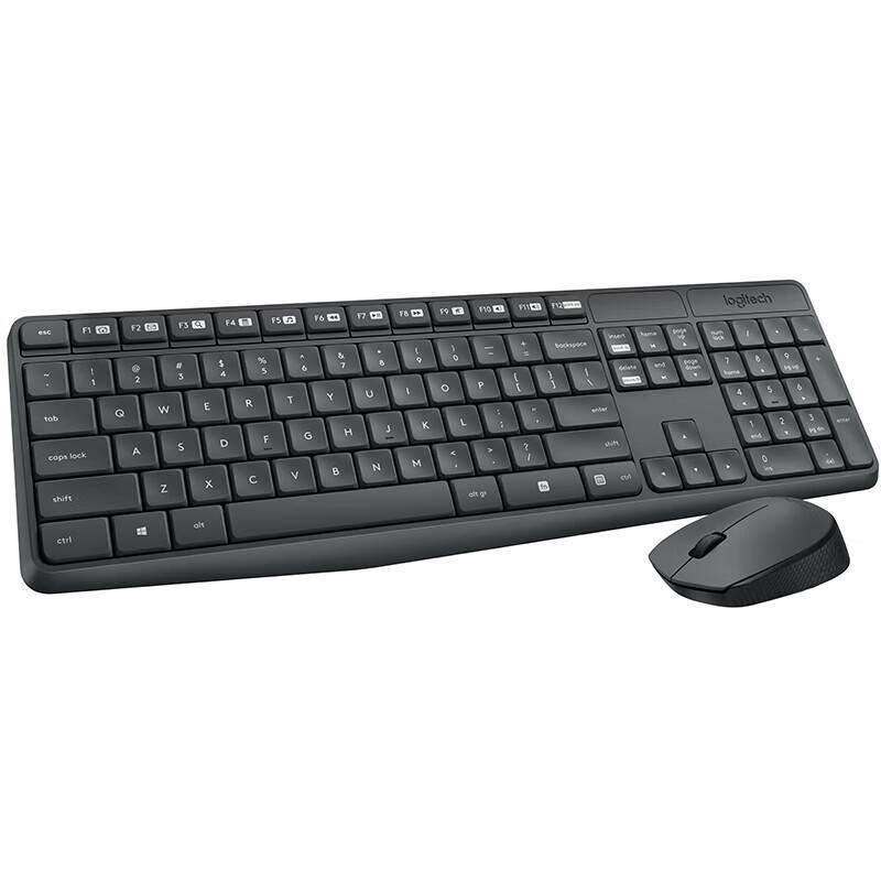 Logitech MK235 Full-Size Wireless Keyboard and Mouse Combo