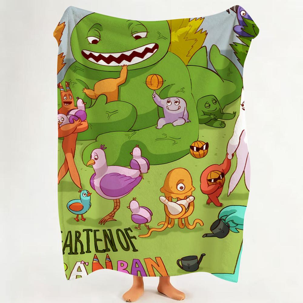 Game G Garten of B Banban Throw Flannel Throw Blanket Suitable for Sofa Living Room Bedroom