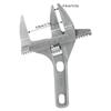 Aluminum Alloy Monkey Spanner Wide Jaw Activity Wrench Adjustable Wrench  Bathroom Washbasin Tube