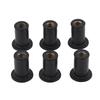 6pc M5 Rubber Well Nuts Windshield Bolts for Motorcycles Kayak Canoe Boats